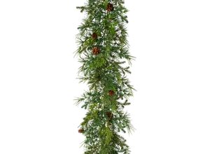 4064118113690 - Winterliche Kunstpflanze CREATIV GREEN Weihnachtsdeko Weihnachtsgirlande Kunstpflanzen Gr L 187 cm 1 St grün Weihnachtsgirlande Adventskränze Girlanden Girlande mit Zapfen 187 cm