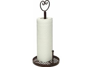 4050223952583 - Küchenrollenhalter HOME AFFAIRE Antik II braun H39cm Ø17cm Schmiedeeisen Küchenrollenhalter 39 cm