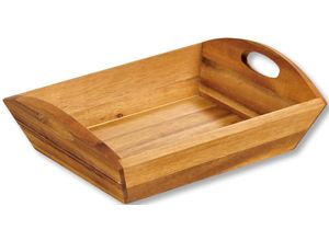 4000270638206 - Tablett KESPER FOR KITCHEN & HOME Aufbewahrungskorb Tabletts beige (natur) Deko-Tablett Küchentablett Deko mit zwei Tragegriffen