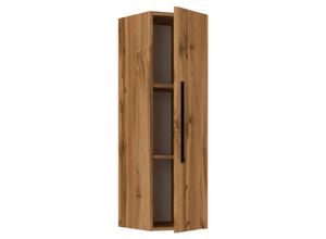 4051814425141 - Holzregal hängend platzsparendes Regal Maße H 95 x B 30 x T 30 cm Elegantes Regal hängend Aufbewahrungsregal Bücherregal Wandboard - Arila L Senkrecht
