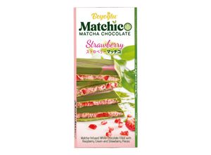 8682213102324 - Matchic Matcha Schokolade mit gefrier-getrockneten Erdbeeren 95 g - Inhalt 2 Flaschen