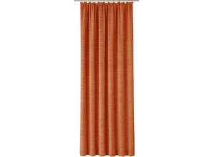 4004567385095 - Vorhang WIRTH Trondheim 328 g m² orange (terra) B132cm H355cm Chenille Wohnzimmer Polyacryl Gardinen nach Maß