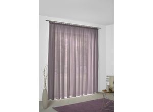 4004567432539 - Vorhang WIRTH Sunday lila Gardinen 275cm Kräuselband 142cm Baumwolle Polyester nach Maß B142cm H275cm