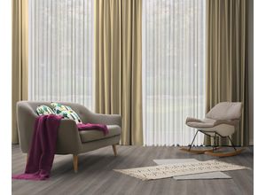 4004567422103 - Vorhang WIRTH Dim out Gardinen Gr 375 cm Multifunktionsband 142 cm grau (taupe) Schlafzimmergardinen nach Maß