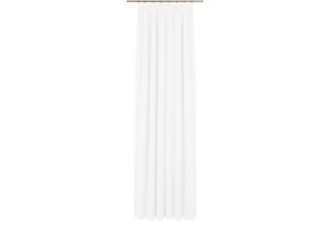 4004567483531 - Gardine WIRTH Elena Gardinen Gr 225 cm Faltenband 300 cm weiß Schlafzimmergardinen Fertig-Store mit FB 13 nach Maß