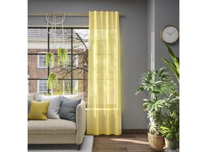 4006470520983 - Vorhang NEUTEX FOR YOU Libre-ECO Gardinen Gr 290 cm Multifunktionsband 142 cm gelb Schlafzimmergardinen Nachhaltig nach Maß
