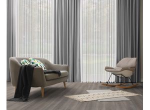 4004567406844 - Vorhang WIRTH Dim out Gardinen Gr 235 cm Multifunktionsband 142 cm grau Schlafzimmergardinen nach Maß