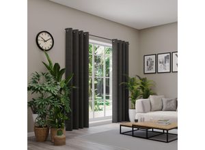 4006470554148 - Vorhang nach Maß NEUTEX FOR YOU VELVETDREAM grau (dunkelgrau) B137cm H180cm Jacquard Obermaterial 100% Polyester Gardinen nach Maß Uni Blackout mit samtiger Oberfläche 4006470554148 - Vorhang nach Maß NEUTEX FOR YOU VELVETDREAM grau (dunkelgrau) B137cm H180cm Jacquard Obermaterial 100% Polyester Gardinen nach Maß Uni Blackout mit samtiger Oberfläche