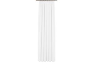 4004567369347 - Gardine WIRTH Bettina weiß Gardinen 210cm Faltenband 600cm Polyester Fertig-Store mit FB 13 nach Maß B600cm H210cm