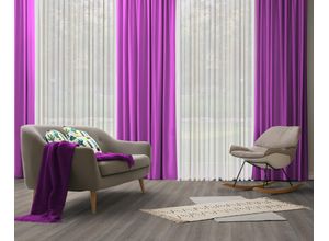 4004567418847 - Vorhang WIRTH Dim out Gardinen Gr 355 cm Multifunktionsband 142 cm lila Schlafzimmergardinen nach Maß