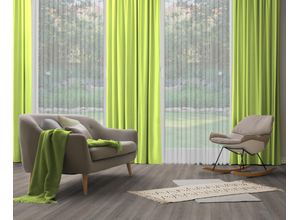 4004567416591 - Vorhang WIRTH Dim out Gardinen Gr 265 cm Multifunktionsband 142 cm grün (limone) Schlafzimmergardinen nach Maß