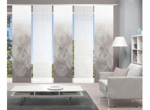 4056751415033 - Schiebegardine VISION S CIRCO grau (taupe) B60cm H260cm Polyester Gardinen DIGITALDRUCK