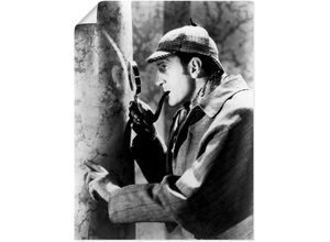 4057738724476 - Wandbild ARTLAND Sherlock Holmes 1939 Bilder Gr B H 30 cm x 40 cm Poster Film Hochformat 1 St schwarz Bild Poster Bilder als Leinwandbild Wandaufkleber oder in versch Größen