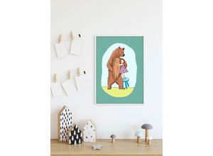 4055065154188 - Bild KOMAR Lili and Bear bunt (farbe bild(er) bunt) B50cm H70cm Papier Holz Bilder Wandbild zur Dekoration - ohne Rahmen