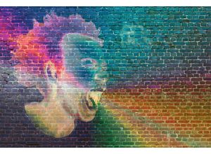 4059432173628 - Architects Paper Fototapete »Atelier 47 Scream 1« glatt Steinoptik (4 St) Vlies Wand Schräge Decke blau|bunt|gelb|lila