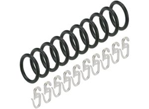 4016318077937 - Gardinenring Liedeco Gardinenstangen (Set 10-St mit Faltenlegehaken) für Gardinenstangen Ø 20 mm schwarz 4016318077937 - Gardinenring Liedeco Gardinenstangen (Set 10-St mit Faltenlegehaken) für Gardinenstangen Ø 20 mm schwarz