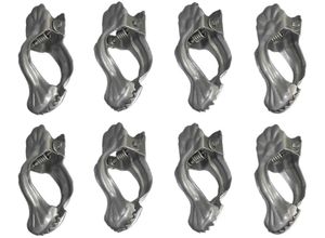 4016318172762 - Dekoklammer LIEDECO silber (silberfarben) L36cm Ø21cm Metall Gardinenbefestigungen für Gardinenstangen Ø 12 mm