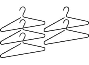4008838314067 - Kleiderbügel WENKO Modell Lux schwarz B42cm H08cm T08cm Aluminium Kleiderbügel Garderobenbügel aus Aluminium minimalistisches Design
