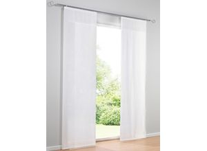 4006470361982 - Schiebegardine HEINE HOME Gardinen Gr 145 cm Klettschiene 60 cm weiß Schiebegardinen halbtransparent 4006470361982 - Schiebegardine HEINE HOME Gardinen Gr 145 cm Klettschiene 60 cm weiß Schiebegardinen halbtransparent