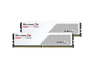 4713294232151 - 64GB (2x32GB) Ripjaws S5 White DDR5-6000 CL30 ram Speicher Kit (F5-6000J3040G32GX2-R) - Gskill