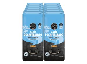 4316268713764 - Cafet entkoffeiniert ganze Bohnen 500 g 10er Pack