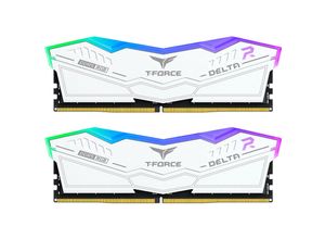 0765441661660 - T-Force Delta RGB DDR5-6000 - 32GB - CL38 - Dual Channel (2 pcs) - AMD EXPO & Intel XMP - Weiß mit RGB