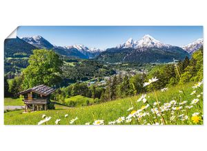 4057738317418 - Wandbild ARTLAND Landschaft in den Bayerischen Alpen Bilder Gr B H 100 cm x 50 cm Poster Berge Querformat 1 St grün Bild Leinwandbild Kunstdrucke Bilder als Alubild Leinwandbild Wandaufkleber oder Poster in versch Größen