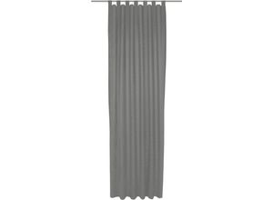 4004567478780 - Vorhang WIRTH Uni Collection light grau (dunkelgrau) Gardinen 355cm Schlaufen 142cm Baumwolle (Bio-Baumwolle) nach Maß B142cm H355cm