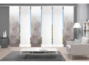 4056751415057 - Schiebegardine VISION S CIRCO grau (taupe) B60cm H260cm Polyester Gardinen DIGITALDRUCK