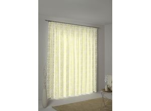 4004567293871 - Vorhang ADAM Wave bunt (natur hellgrün gelb) Gardinen 175cm Kräuselband 145cm Baumwolle (Bio-Baumwolle) Leinen nachhaltig aus Bio-Baumwolle B145cm H175cm