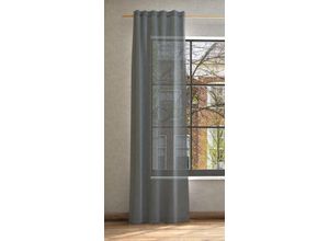 4006470485381 - Vorhang NEUTEX FOR YOU Mara-ECO Gr 1 bunt (silberfarben grau) B144cm H245cm Jacquard Polyester Gardinen