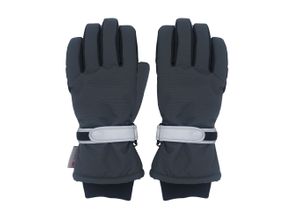 4060109495639 - Thermohandschuhe MAXIMO Baby Gr 2 schwarz (anthrazit schwarz) Stoff Kunstfaser mehrfarbig Handschuhe Klettverschluß Fleecefutter Strickbündchen