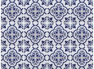 4049008951026 - Fliesenaufkleber HOME AFFAIRE blaue Ornamente blau (weiß blau blau) B15cm H15cm Fliesenaufkleber Stickerfliesen selbstklebend Sticker 12er Set