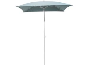 4021224509564 - Sonnenschirm quadratisch LxB 1600 x 1600 mm Gestell weiß meerblau kaiserkraft