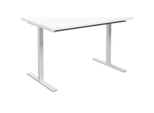 4061753263445 - Mehrzwecktisch DUO-T gerade Platte HxT 740 x 800 mm Breite 1200 mm weiß weiß kaiserkraft