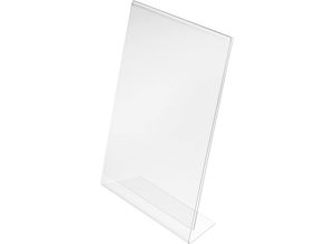 4013695065236 - Tischaufsteller schräg Polystyrol Format DIN A5 hoch VE 4 Stk magnetoplan