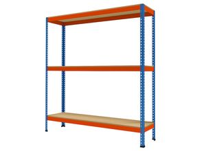 4260288850636 - Großfach-Schwerlastregal Höhe 1981 mm Gesamttiefe 468 mm Breite 1841 mm kaiserkraft