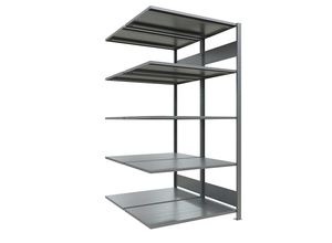 4061753013002 - eurokraft pro Steckregal doppelreihig Fachboden-BxT 1000 x (2 x 600) mm verzinkt Höhe 2000 mm Anbauregal