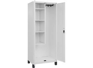 4066681617988 - Putzmittelschrank Classic Plus 080110-02-S10013 verkehrsweiß 800 x 500 x 1950 cm aufgebaut 4066681617988 C+P-Möbel