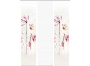 4056751415385 - Schiebegardine VISION S KUKAT lila (flieder natur) B60cm H260cm Polyester Gardinen DIGITALDRUCK