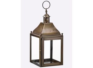 8903368997017 - Windlicht grau (messingfarben) B H T 185cm x 43cm x 195cm Kerzenhalter