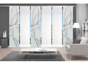 4056751414807 - Schiebegardine VISION S BLINKI blau (türkis) B60cm H260cm Polyester Gardinen DIGITALDRUCK