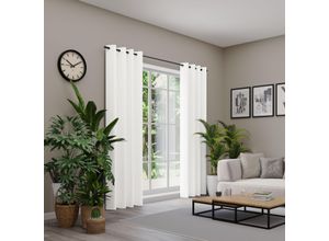 4006470531743 - Vorhang NEUTEX FOR YOU BELMONDO weiß B138cm H170cm Polyester Gardinen Uni mit samtiger Oberfläche nach Maß