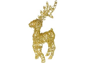4019844799038 - LED-Dekofigur IGEA LED-Rattan-Hirsch gold B24cm H50cm Draht Dekofiguren Statue leuchtend Weihnachtsdeko Figur Reh Skulptur Garten 4019844799038 - LED-Dekofigur IGEA LED-Rattan-Hirsch gold B24cm H50cm Draht Dekofiguren Statue leuchtend Weihnachtsdeko Figur Reh Skulptur Garten