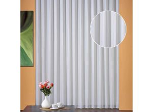 4005385817652 - Gardine WECKBRODT Breslau Gr 1 beige (cremeweiß) B300cm H125cm Sablé Polyester Gardinen Websablè halbtransparent Effektfäden Beschwerungsband Store