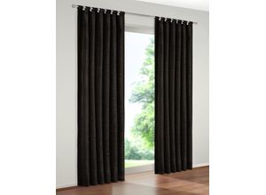 4004567135027 - Vorhang WIRTH Trondheim 328 g m² Gardinen Gr 145 cm Schlaufen 132 cm schwarz Schlaufen Gardine 4004567135027 - Vorhang WIRTH Trondheim 328 g m² Gardinen Gr 145 cm Schlaufen 132 cm schwarz Schlaufen Gardine