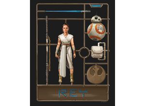 4055065165238 - Bild KOMAR Star Wars Toy Rey bunt (farbe bild(er) bunt) B40cm H50cm Holz Papier Bilder Wandbild zur Dekoration im Kinderzimmer - ohne Rahmen
