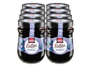 4011800840808 - Konfitüre Extra Heidelbeere 340 g 8er Pack