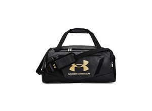 0195252745868 - Sporttasche UNDER ARMOUR UA UNDENIABLE 50 DUFFLE SM Gr B H T 27cm x 265cm schwarz (schwarz medium heather schwarz metallic gold) Web Polyester Taschen 40 Liter Volumen