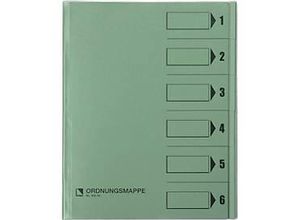9003261580435 - bene Ordnungsmappe m Schutzumschlag Pendarec-Karton recycling grün 6-tlg